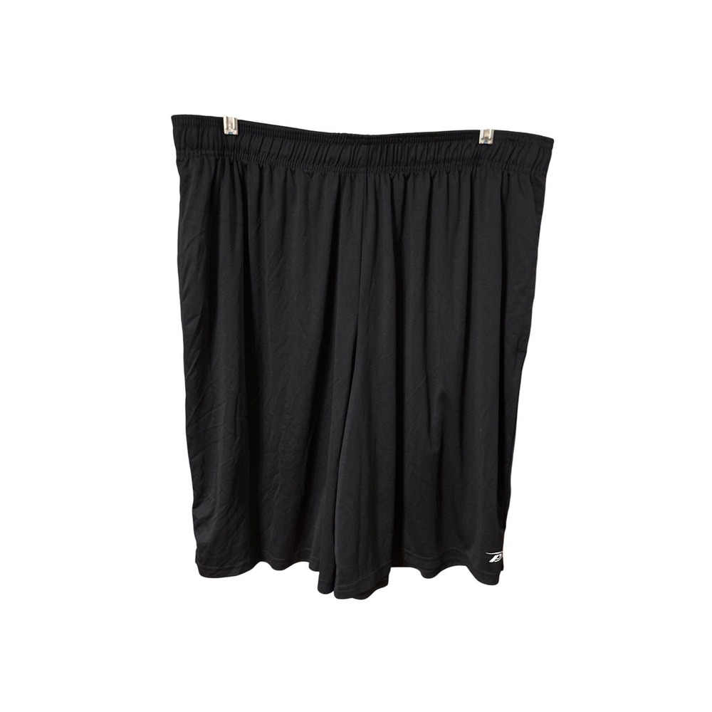 Pro Player Mens 2X Black Athletic Basketball Shorts Wicking Polyester Drawstring